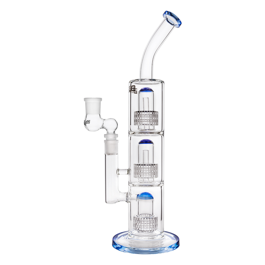 Bong Adapter 90° Angle Male to Female (Black Leaf)