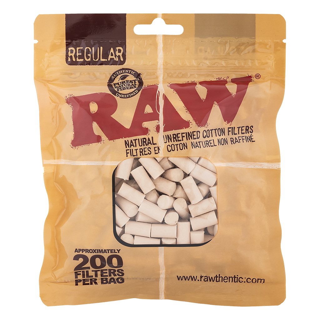 RAW Regular Cotton Filters 200 pcs (RAW)