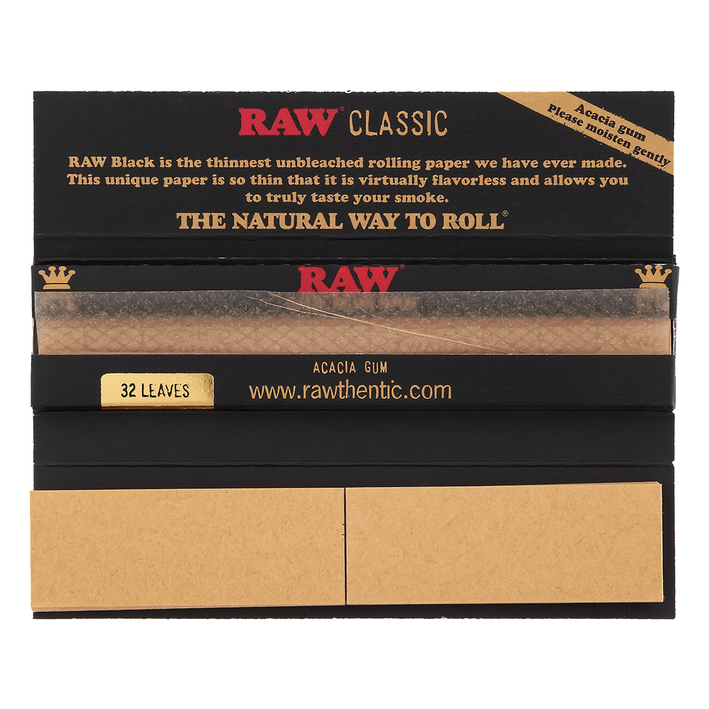 RAW Black Connoisseur King Size Slim & Tips (RAW)