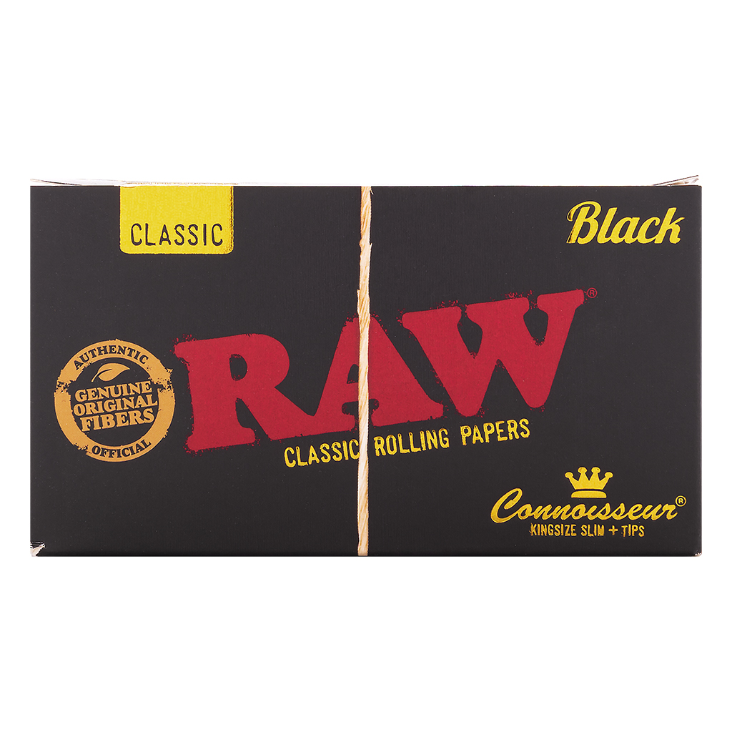 RAW Black Connoisseur King Size Slim & Tips (RAW)