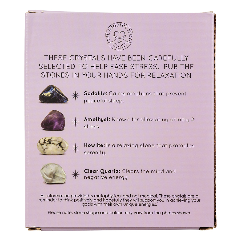 Stress Healing Crystal Set With Moon Dish (The Mindful Frog)