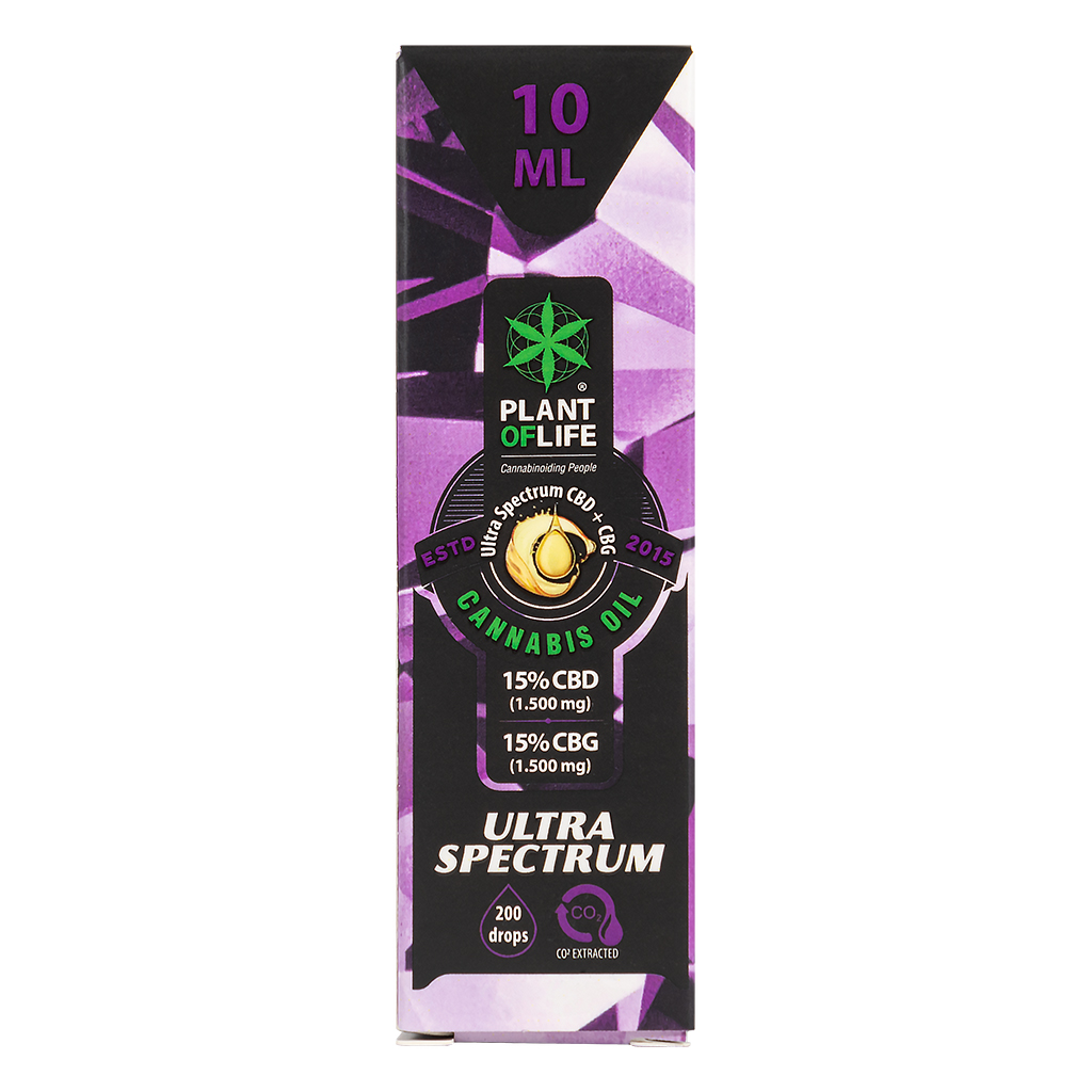 CBD & CBG 15% Energizing Oil 10ml (Plant of Life)
