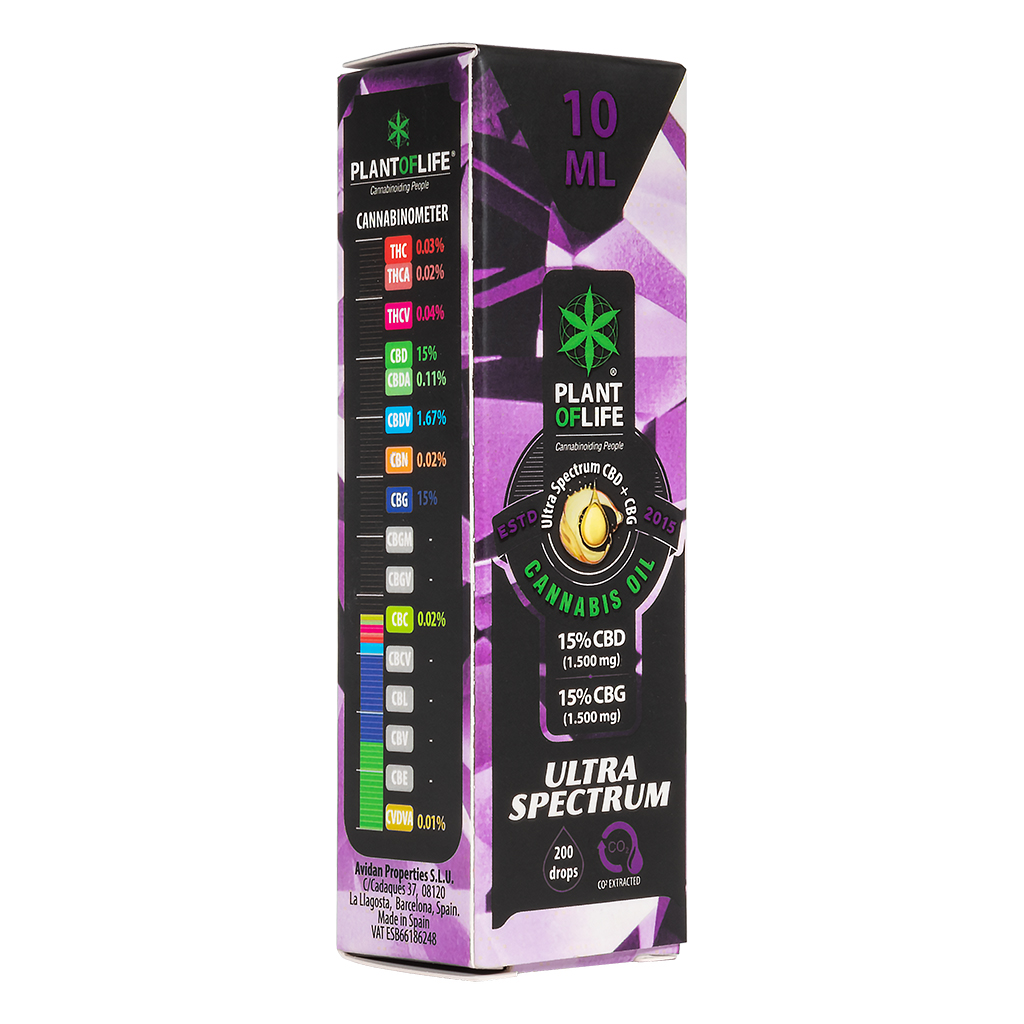 CBD & CBG 15% Energizing Oil 10ml (Plant of Life)