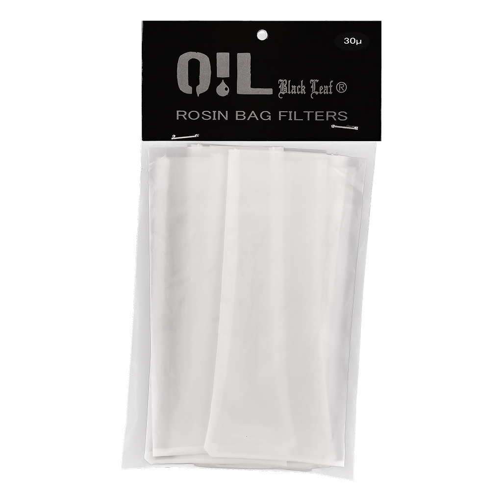 Rosin Filter Bags 150x70mm 30µ (Black Leaf)
