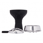 Shisha Bowl Sillicone With Metal Charcoal Container Black
