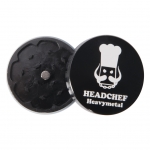 Heavy Metal Grinder 55mm 2-Part Black (Headchef)