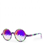 Kaleidoscope Glasses Round Square Pink Lilac