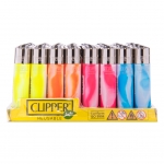 Lighter Fluo Nebula Branded (Clipper) display 48 pcs