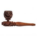 Rosewood Pipe Carved 11cm