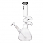 ZickZack Bong with Diffuser Chillum Black 30cm (Breit)