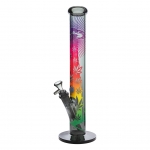 Cylinder Bong Ufo Gradient 40cm (FireFlow X Black Leaf)