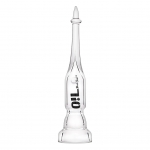 Glass Carb Cap Dabber For Oil Bowl (Black Leaf)