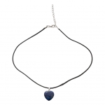 Crystal Necklace Heart Lapis Lazuli