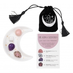Love Healing Crystal Set With Moon Dish (The Mindful Frog)