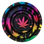 Metal Coffeeshop Ashtray Leaves Gradient 13,6cm (Clipper)