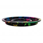 Metal Coffeeshop Ashtray Leaves Gradient 13,6cm (Clipper)