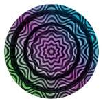 Metal Coffeeshop Ashtray Trippy #4 13,6cm (Clipper)