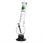 Glass Bong 38cm GR111 (Black Leaf)