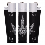 Lighter Metal Yantra Weed incl. Giftbox (Clipper)