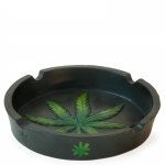 Ashtray 110mm Cannabis Leaf