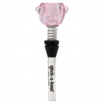 Eject-a-Bowl Glass 12mm KingSize Bowl Pink Clear