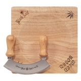 Weed Board And Chopping Knife (Black Leaf)