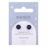 Crystal Earrings Sodalite (The Mindful Frog)