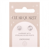 Crystal Earring Clear Quartz (The Mindful Frog)