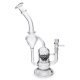 Bird Cage Glass Bong with Cage Percolator 30cm (Black Leaf)