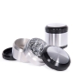 Aluminum Grinder 4-Part 53mm Silver-Black