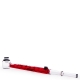 Glass Pipe/Vaporizer In Box Red 27cm (Black Leaf)