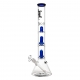 Beaker Ice Bong Ufo Percolator SG 19/14 47cm Blue (Black Leaf)