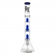 Beaker Ice Bong Ufo Percolator SG 19/14 47cm Blue (Black Leaf)