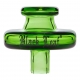 Glass Carb Cap Green (Black Leaf)