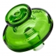 Glass Carb Cap Green (Black Leaf)