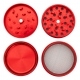 Aluminium Grinder Geisha 4-part 50mm (Black Leaf)