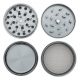 Aluminium Grinder Valhalla 4-Part 50mm (Black Leaf)