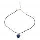 Crystal Necklace Heart Lapis Lazuli