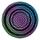 Metal Coffeeshop Ashtray Trippy #4 13,6cm (Clipper)