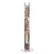Glass Bong Mushroom Tree 45,5cm (Black Leaf) Clear