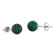 Crystal Earrings Malachite (The Mindful Frog)