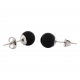 Crystal Earring Black Agate (The Mindful Frog)