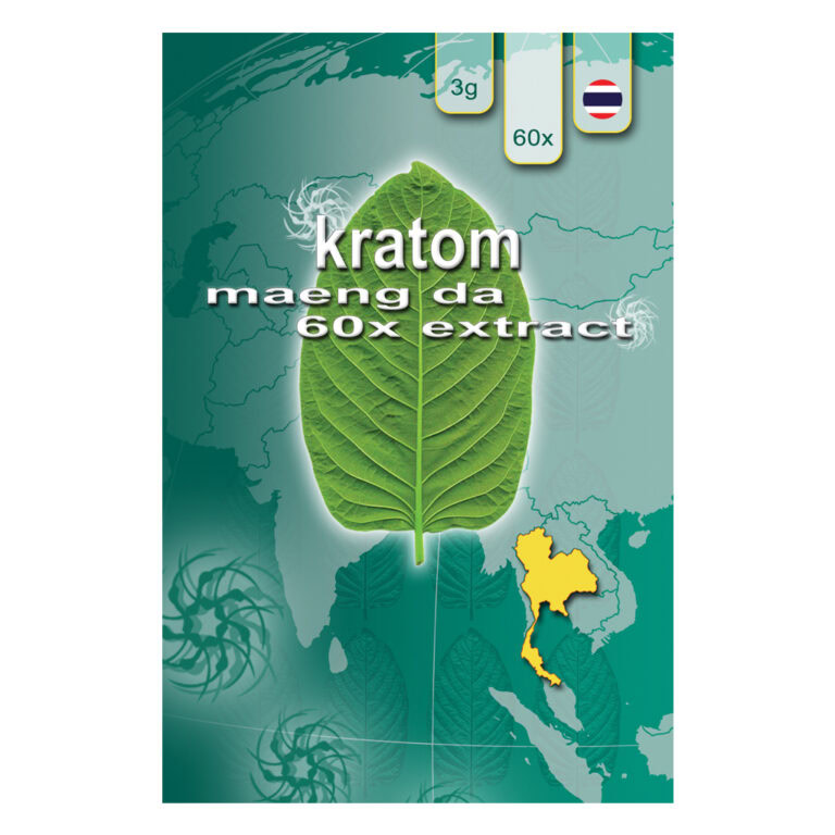 Kratom Maeng Da 60X Extract - Highly potent, finely ground kratom extract powder. Strong energizing effects