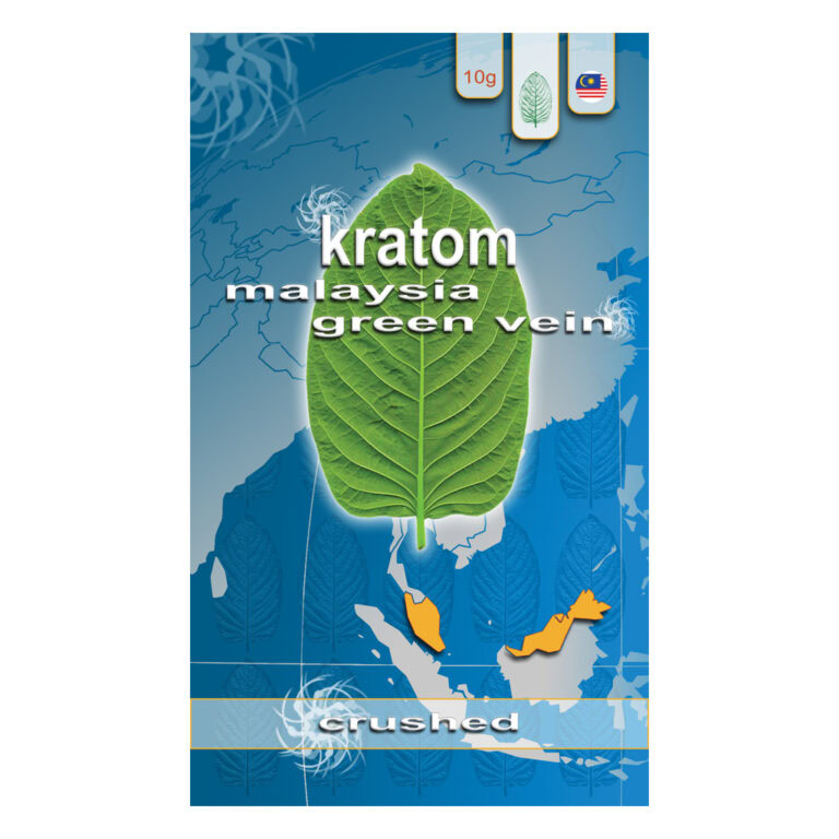 Kratom Malaysia Green Vein Crushed - Energizing and mood-boosting crushed kratom leaf