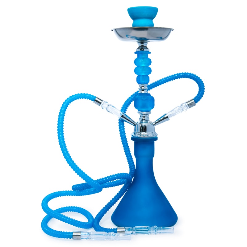 Shisha Fluor 48cm 2 Hoses Blue (Sahbi)