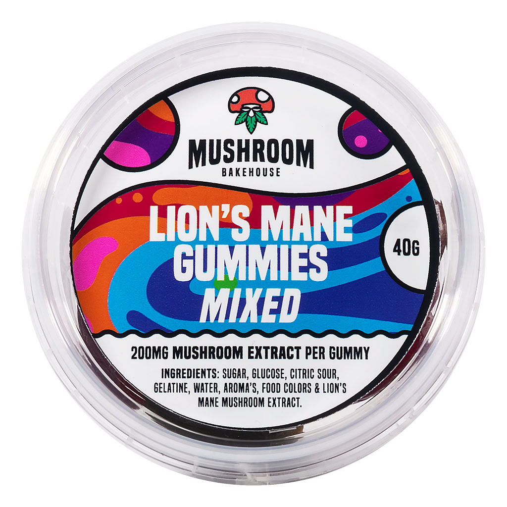 Mushroom Gummies Lion's Mane 200mg (Mushroom Bakehouse)