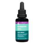 A bottle of Foodsporen® Lion's Mane tincture, a natural nootropic liquid extract designed to clear brain fog and support cognitive function.