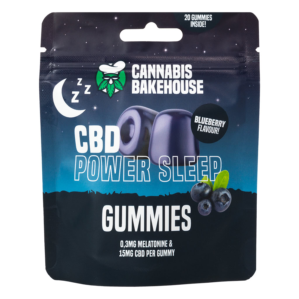 Cbd Power Sleep Gummies Blueberry (Cannabis Bakehouse)