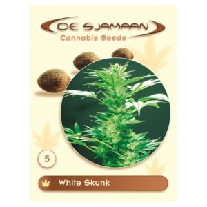 White Skunk by De Sjamaan Cannabis Seeds, regular marijuana seeds.