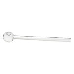 Glass oil pipe 15.5cm diameter 10mm, narrow concentrate pipe.